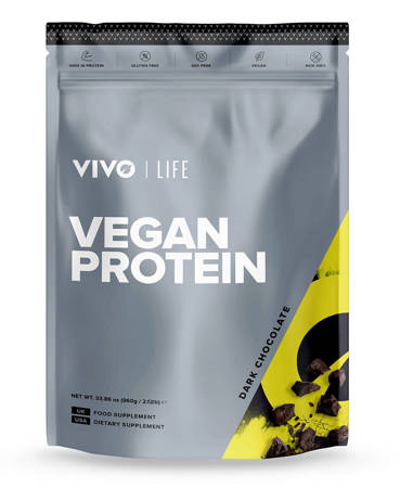 Vegan Protein Vivo Life gorzka czekolada / chocolate (960 g / 30 porcji) 